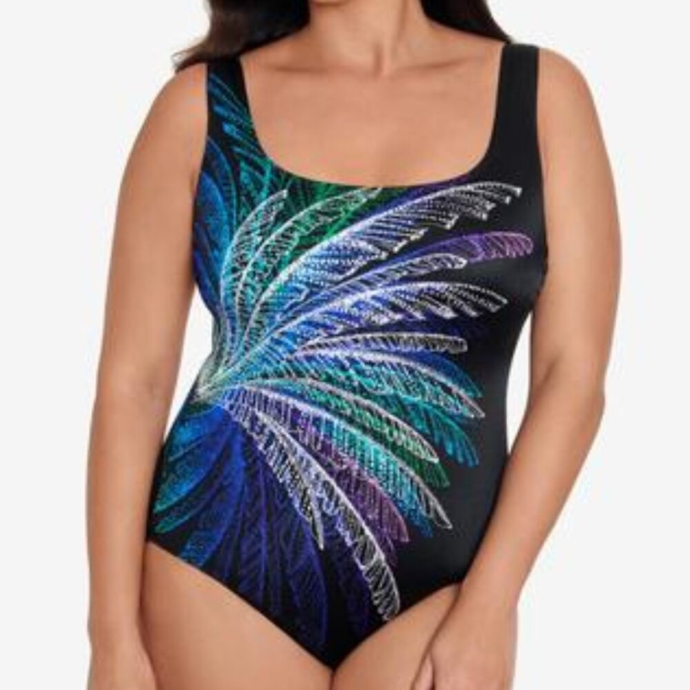 Swim Solutions Firework Print One-Piece Swimsuit